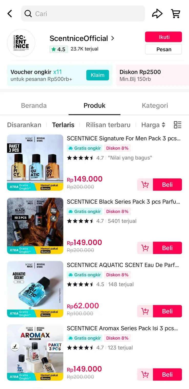 SS Scentnice TikTok Shop 149